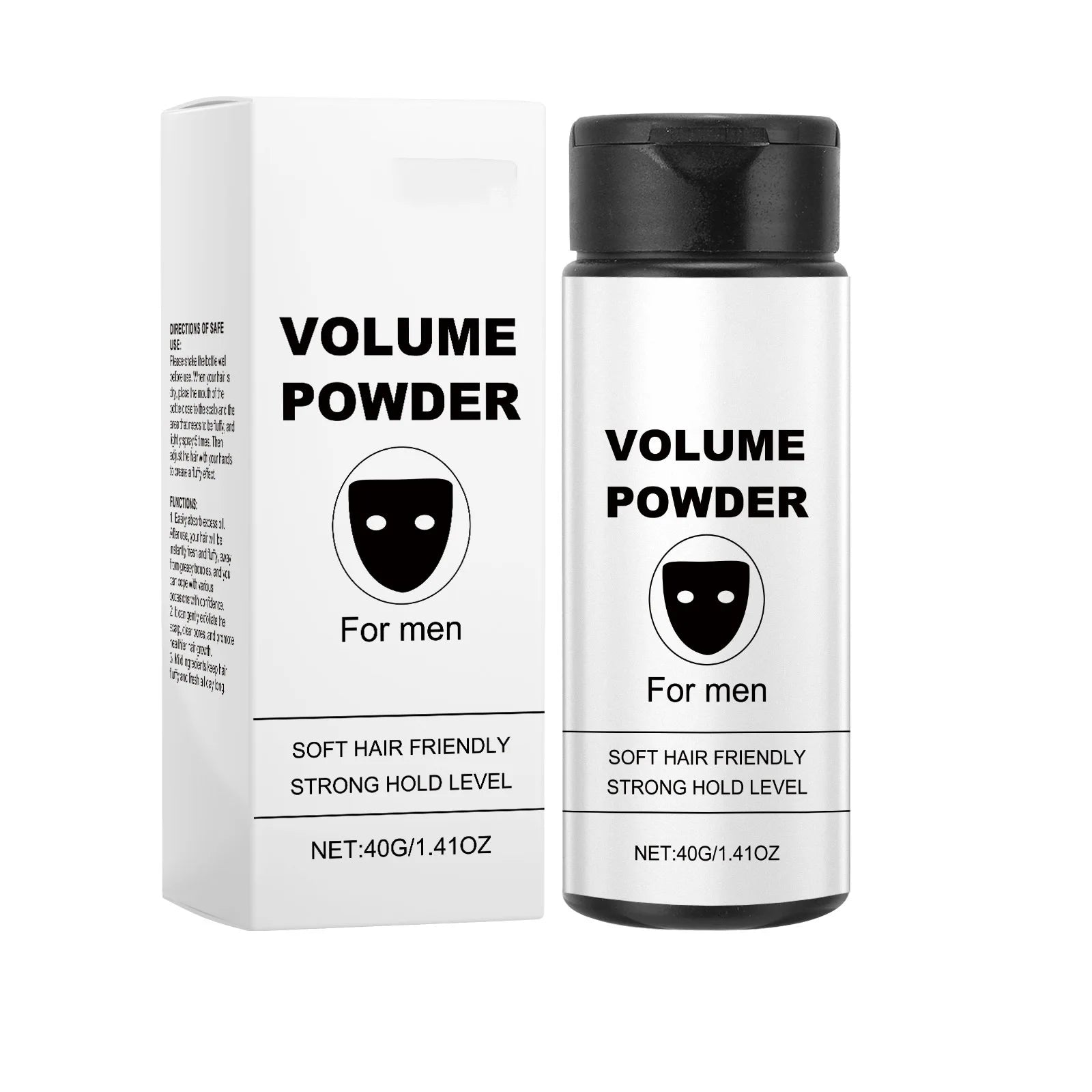 Volume Powder for Men Strong Hold Texturizing Lasting Oil Control Salon Matte Finish Thicker Grooming Fluffy Hair Styling Powder