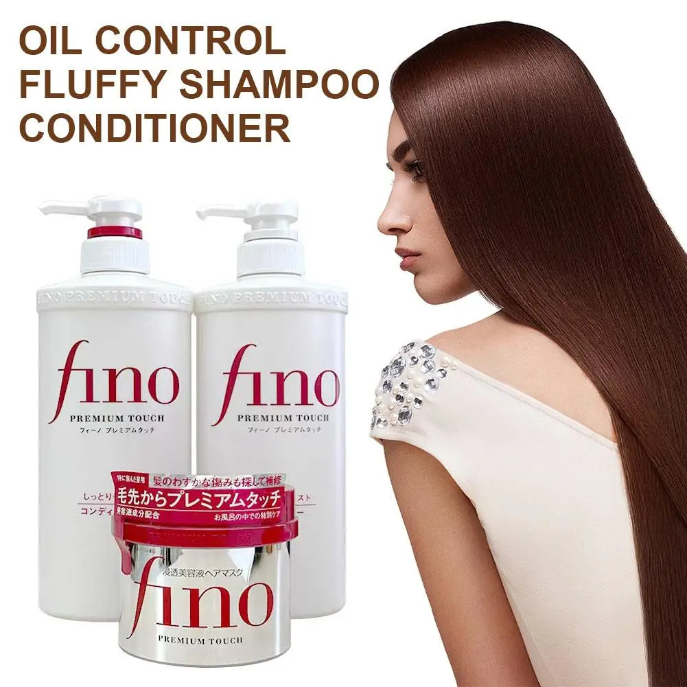 FINO Japan Adult Hair Mask Shampoo Soft Improve Frizz-damaged Hair Nourish Glutamic Acid Conditioner Flush Hair Shampoo