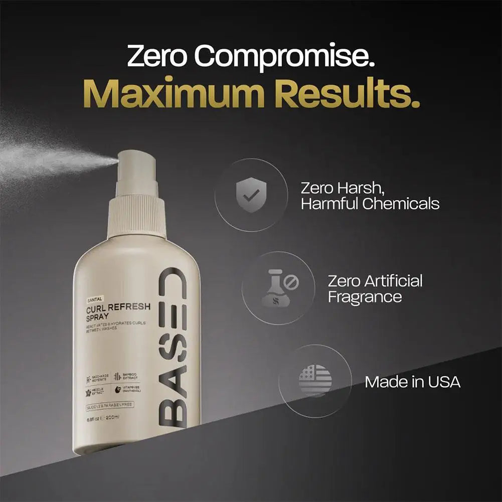 200ml Original Based Curl Refresh Spray Activate Moisturizing Nourishing Natural Lightweight Sea Salt Non-Toxic Hair Curl Spray