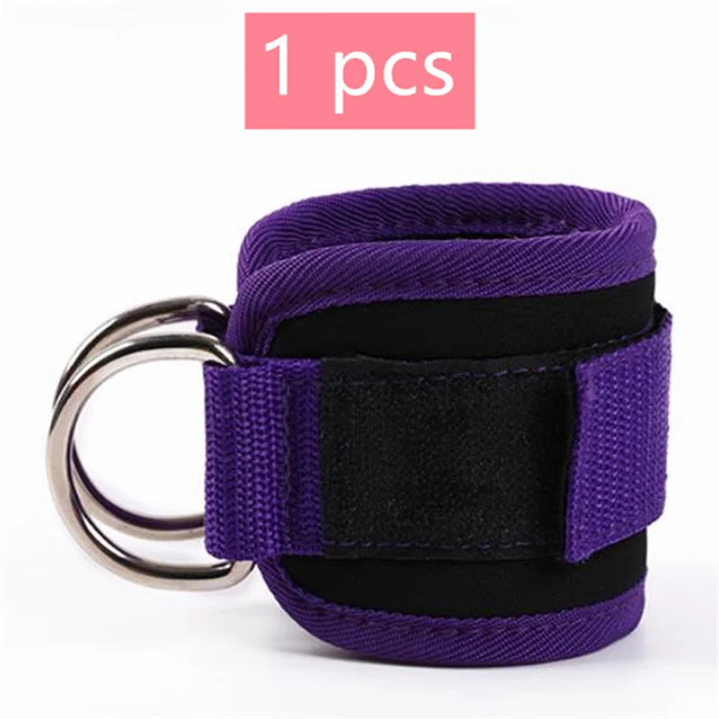 1/2Pcs Fitness Ankle Straps Adjustable D-Ring Support Cuffs Gym Leg Strength Workouts Pulley With Sports Guard Safety Abductors