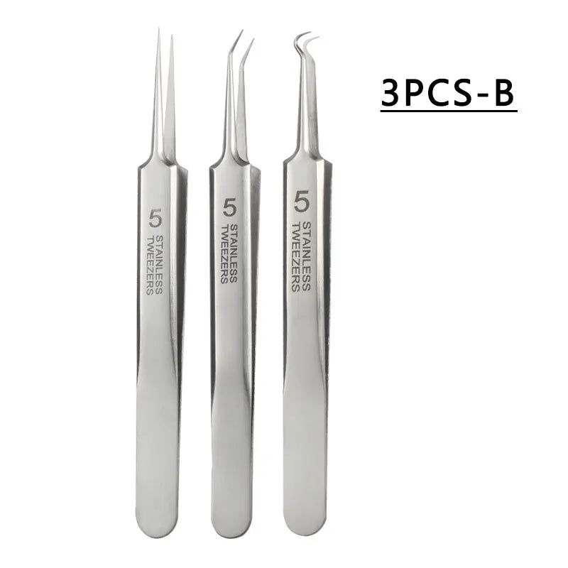 Pimples Blackhead Clip Blackhead Remover Tools Acne Extractor Needles Kit Face Skin Care Tool Black Dots Cleaning Tweezers