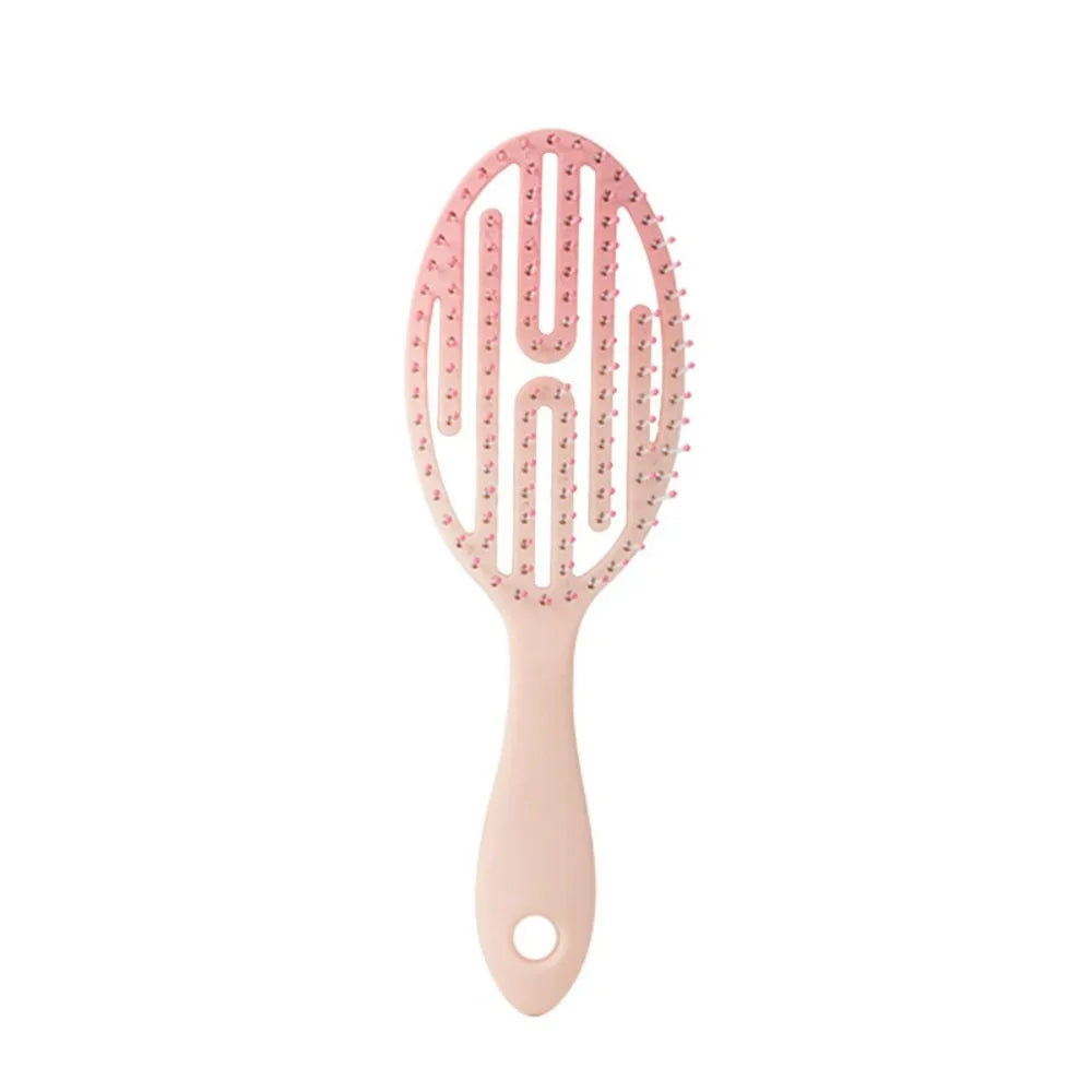 New Elastic Massage Comb Wet and Dry Hollow Out Soft Pins Styling Comb Hairdressing Hair Brush Anti-static Salon Styling Tools