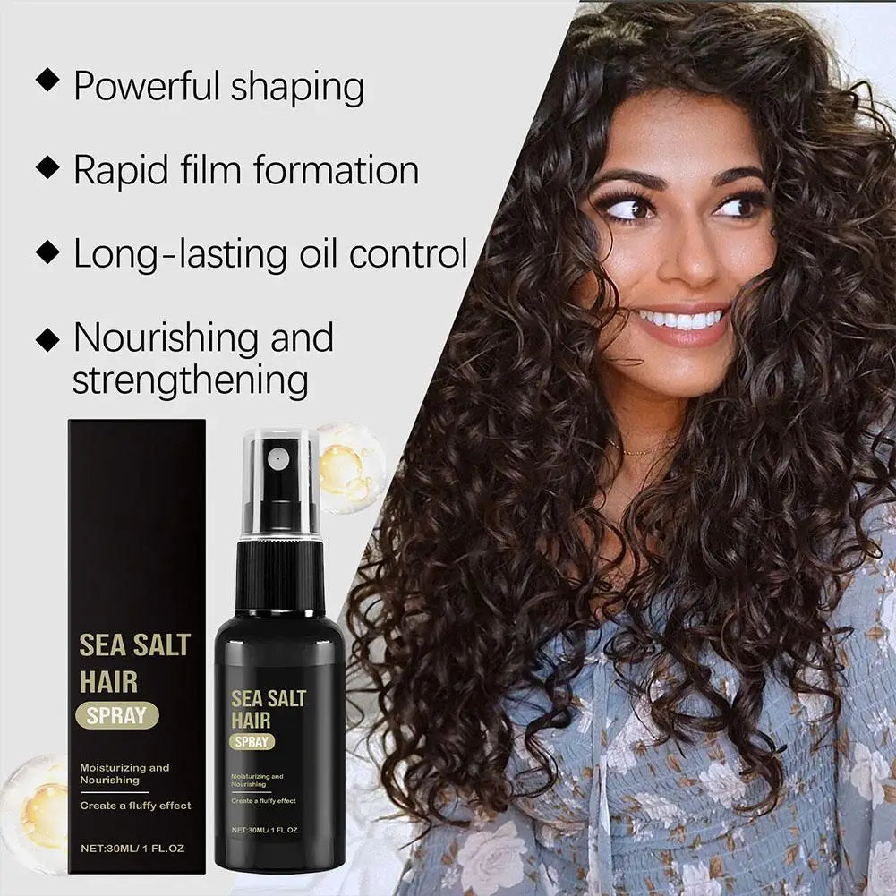 1-10Pcs Sea Salt Hair Volumizing Spray Improve Texture Strong Hold Wave Thickness Non Greasy Modeling Curly Hair Styling Oils