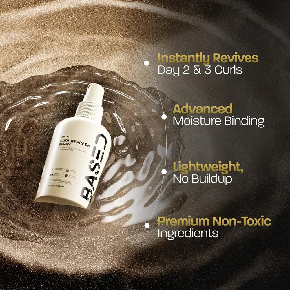 200ml Original Based Curl Refresh Spray Activate Moisturizing Nourishing Natural Lightweight Sea Salt Non-Toxic Hair Curl Spray