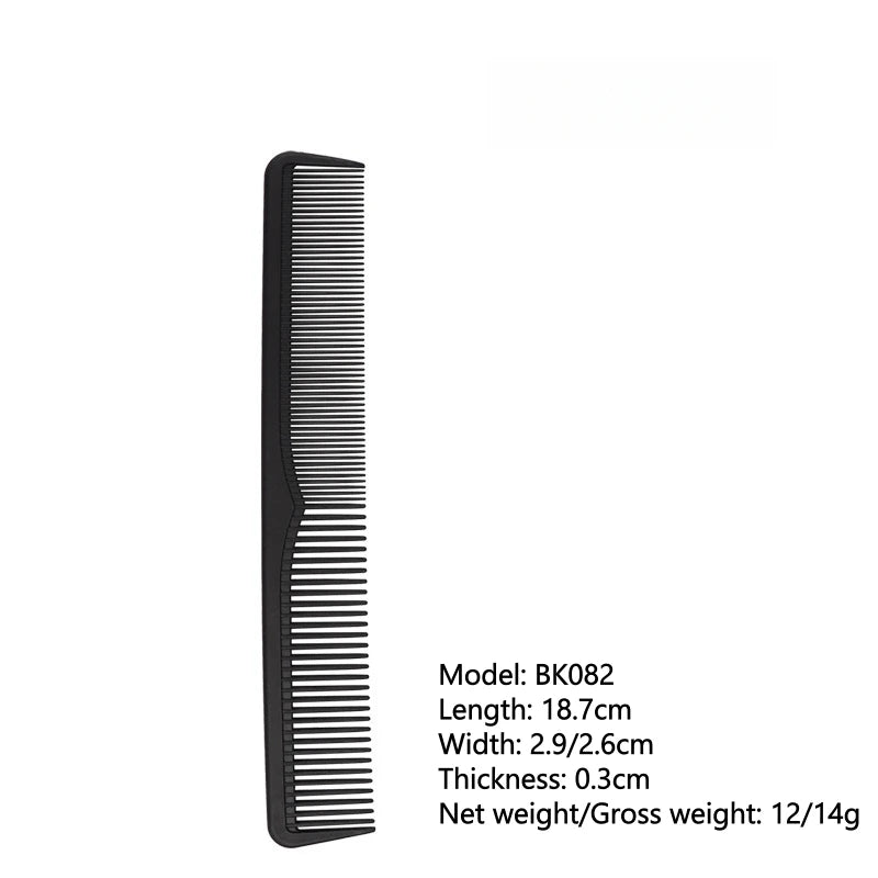 Professional Hairdresser Hair Cutting Comb Black carbon Double-sided Heat Resistant Salon Antistatic Barber Styling Brush Tool