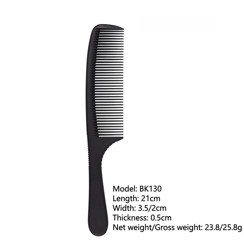 Professional Hairdresser Hair Cutting Comb Black carbon Double-sided Heat Resistant Salon Antistatic Barber Styling Brush Tool
