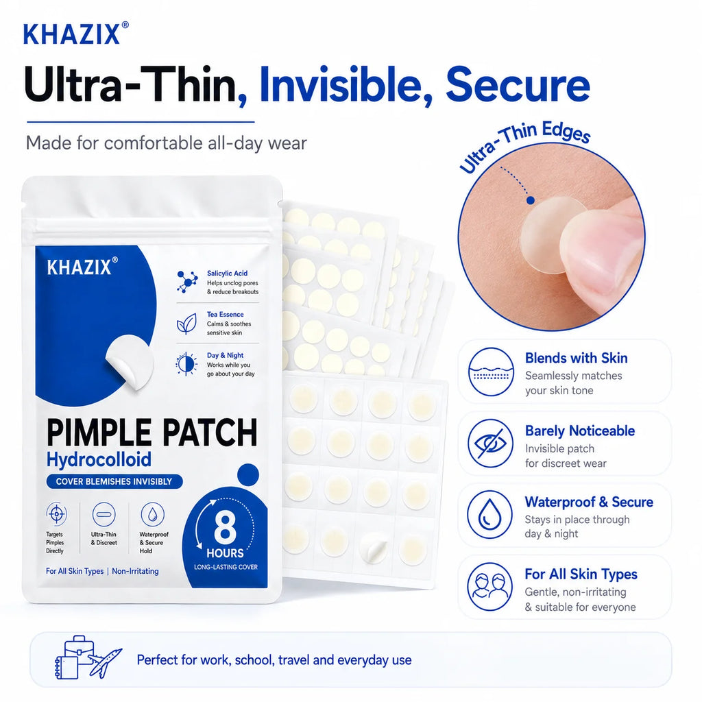 372pcs Hydrocolloid Acne Pimple Patch, Hydrocolloid Spot Stickers, Covering Zits and Defect