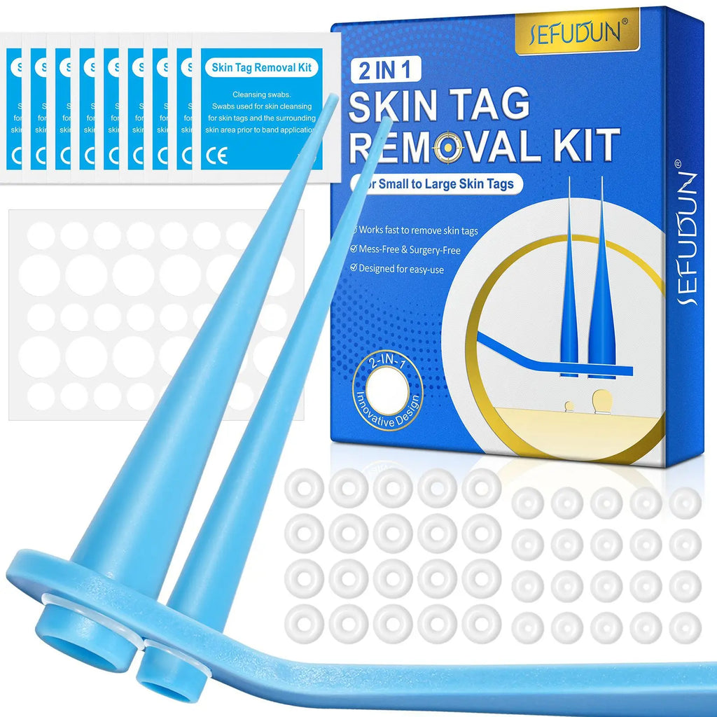 2 In 1 Auto Skin Tag Removal Kit Painless Mole Wart Remover Equipment Micro 2-9mm Treatment Tool Easy To Clean Skin Care Tool
