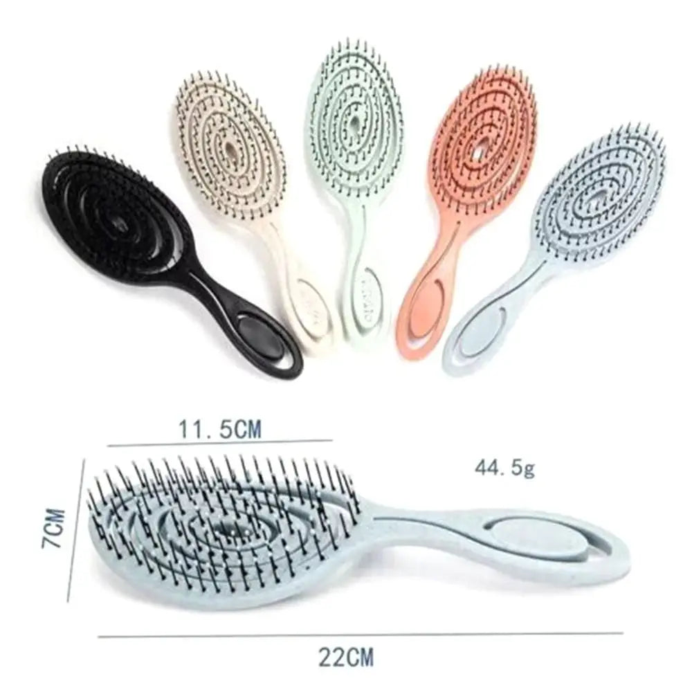 New Elastic Massage Comb Wet and Dry Hollow Out Soft Pins Styling Comb Hairdressing Hair Brush Anti-static Salon Styling Tools