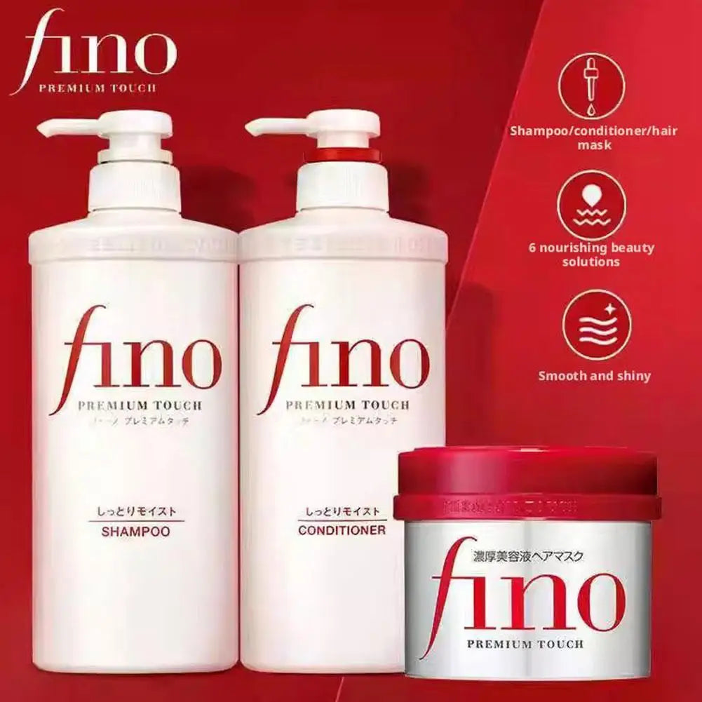 FINO Japan Adult Hair Mask Shampoo Soft Improve Frizz-damaged Hair Nourish Glutamic Acid Conditioner Flush Hair Shampoo