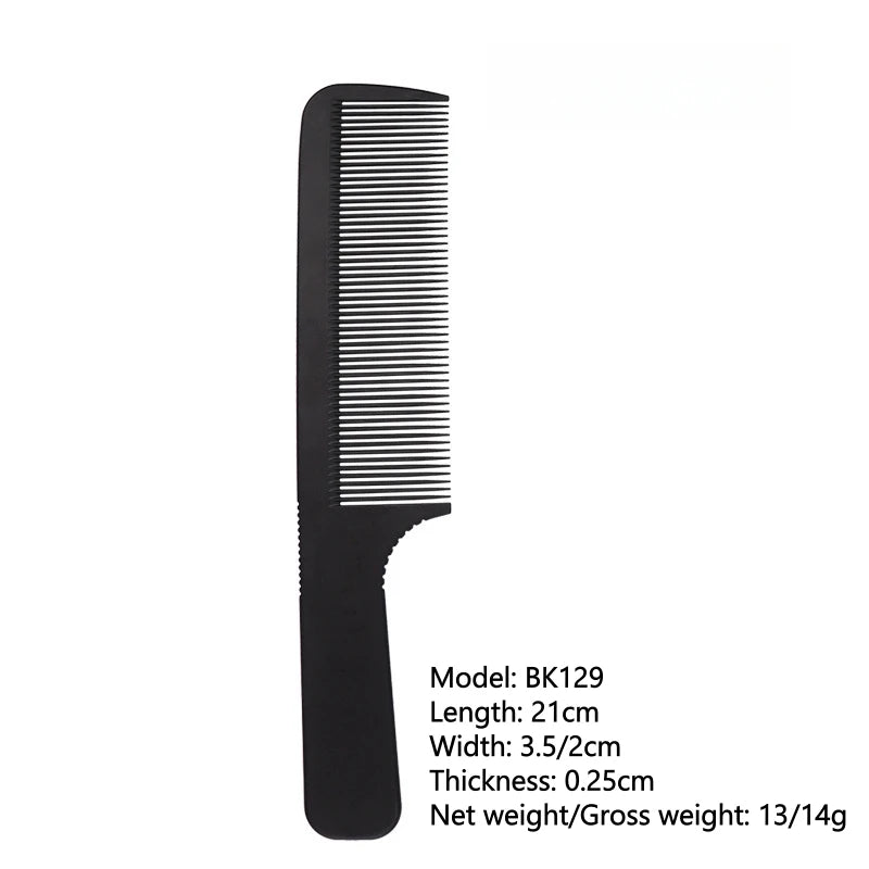 Professional Hairdresser Hair Cutting Comb Black carbon Double-sided Heat Resistant Salon Antistatic Barber Styling Brush Tool