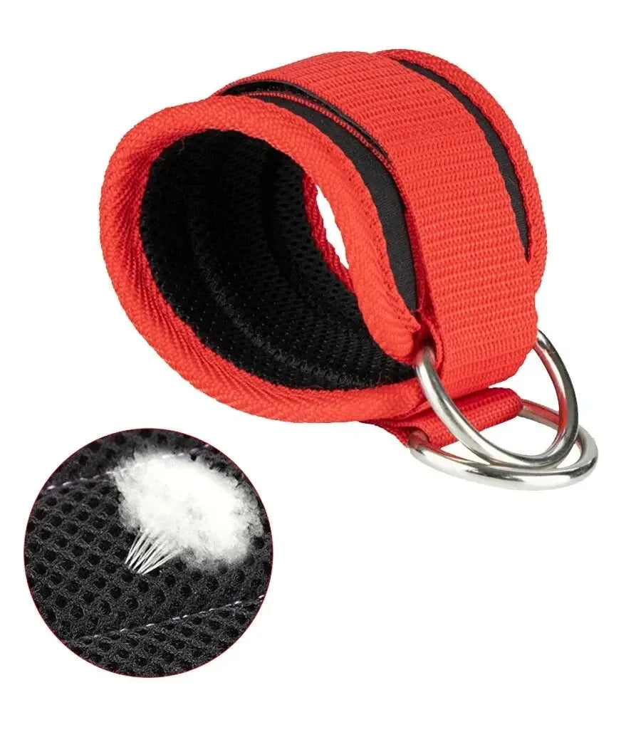 1/2Pcs Fitness Ankle Straps Adjustable D-Ring Support Cuffs Gym Leg Strength Workouts Pulley With Sports Guard Safety Abductors
