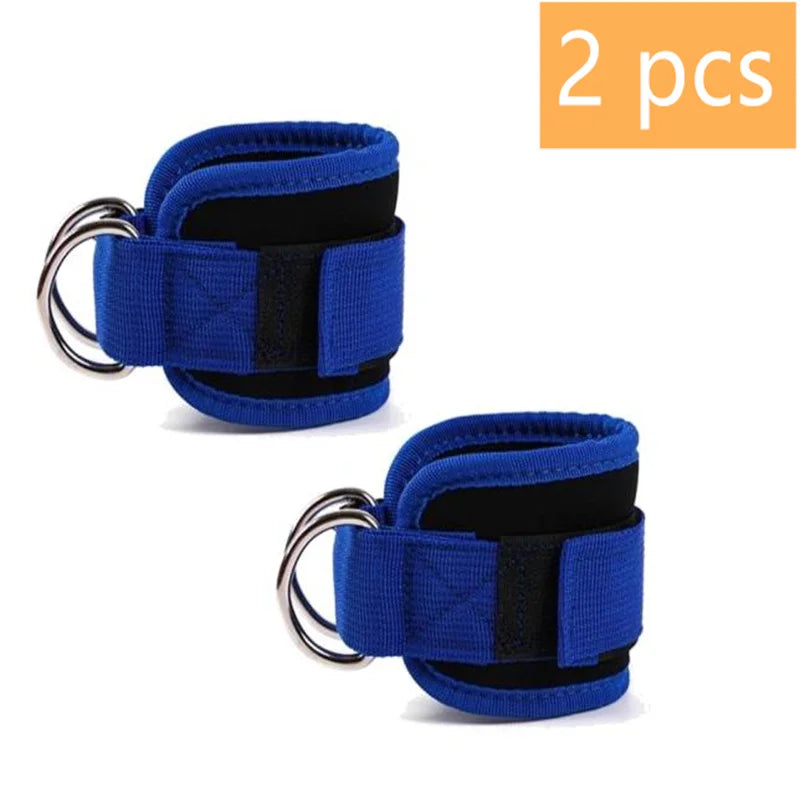 1/2Pcs Fitness Ankle Straps Adjustable D-Ring Support Cuffs Gym Leg Strength Workouts Pulley With Sports Guard Safety Abductors