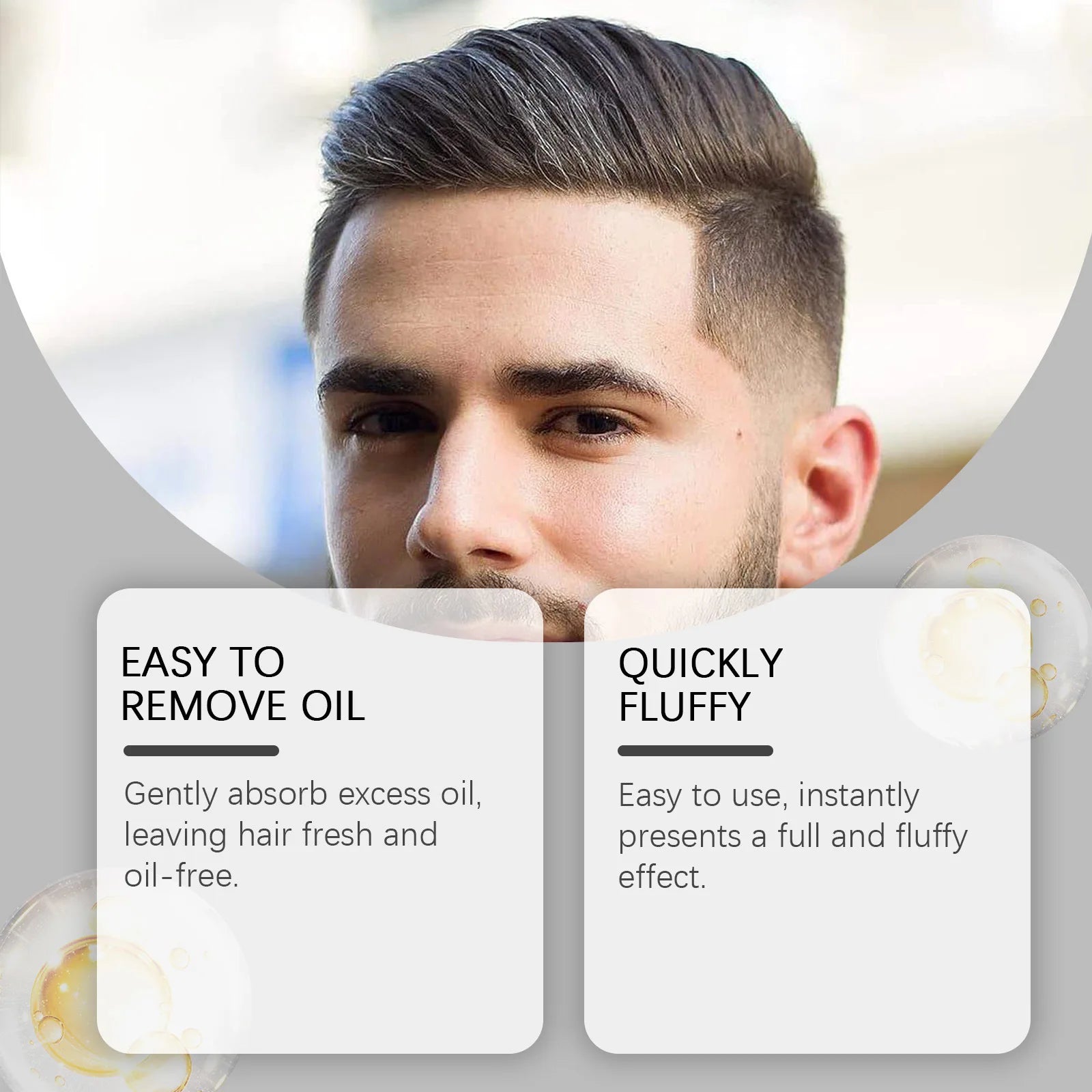 Volume Powder for Men Strong Hold Texturizing Lasting Oil Control Salon Matte Finish Thicker Grooming Fluffy Hair Styling Powder