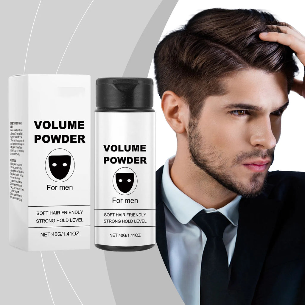 Volume Powder for Men Strong Hold Texturizing Lasting Oil Control Salon Matte Finish Thicker Grooming Fluffy Hair Styling Powder