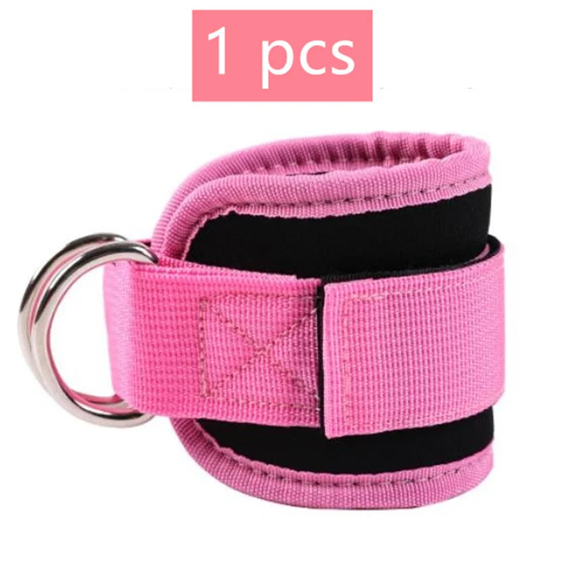 1/2Pcs Fitness Ankle Straps Adjustable D-Ring Support Cuffs Gym Leg Strength Workouts Pulley With Sports Guard Safety Abductors