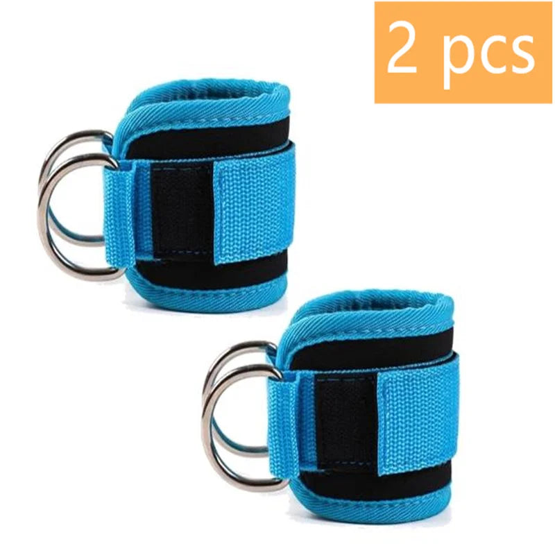 1/2Pcs Fitness Ankle Straps Adjustable D-Ring Support Cuffs Gym Leg Strength Workouts Pulley With Sports Guard Safety Abductors