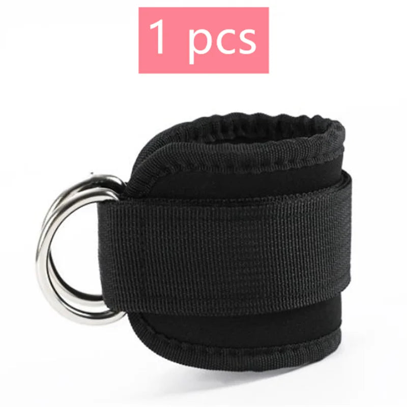 1/2Pcs Fitness Ankle Straps Adjustable D-Ring Support Cuffs Gym Leg Strength Workouts Pulley With Sports Guard Safety Abductors