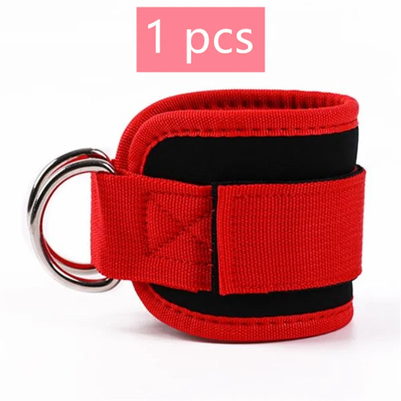 1/2Pcs Fitness Ankle Straps Adjustable D-Ring Support Cuffs Gym Leg Strength Workouts Pulley With Sports Guard Safety Abductors